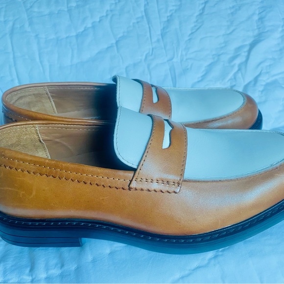 Men’s Express shoes.  White and Brown. Size 9. Brand New. - Picture 4 of 6